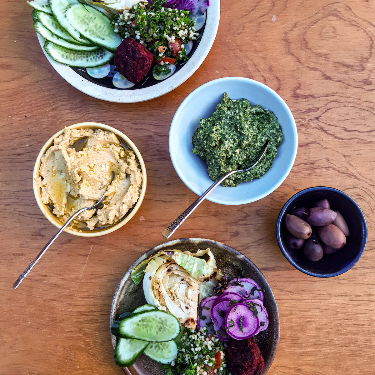 Minced Beetroot Balls with Coriander Pesto & Yoghurt Dressing – Untamed Earth Organic Farm